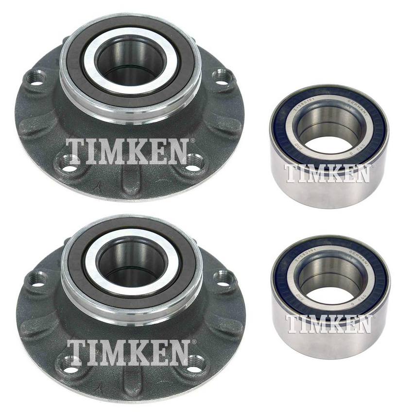 BMW Wheel Bearing and Hub Assembly Kit - Front and Rear 33411090505 - Timken 2880939KIT